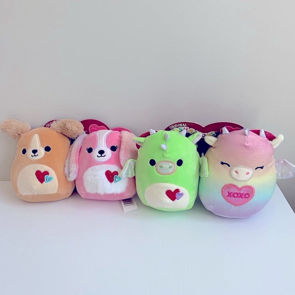 Squishmallow 2023 Valentines special! Set of 4 NEW